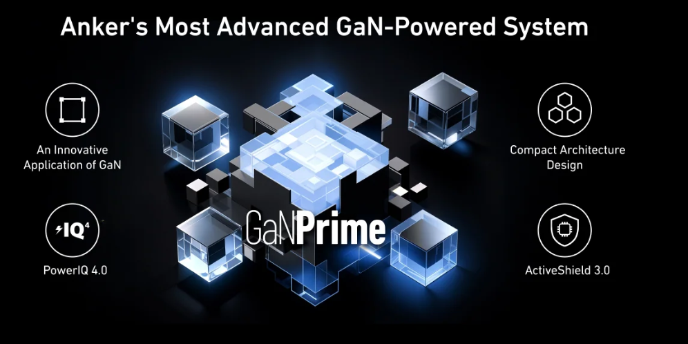 Anker Prime Charger (250 W, 6 Ports, GaNPrime) - Silver Anker Prime Charger (250 W, 6 Ports, GaNPrime) - Silver